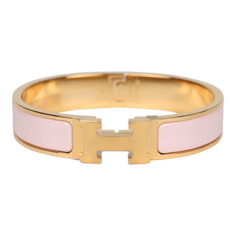 hermes clic h bracelet rose candeur|Clic H bracelet .